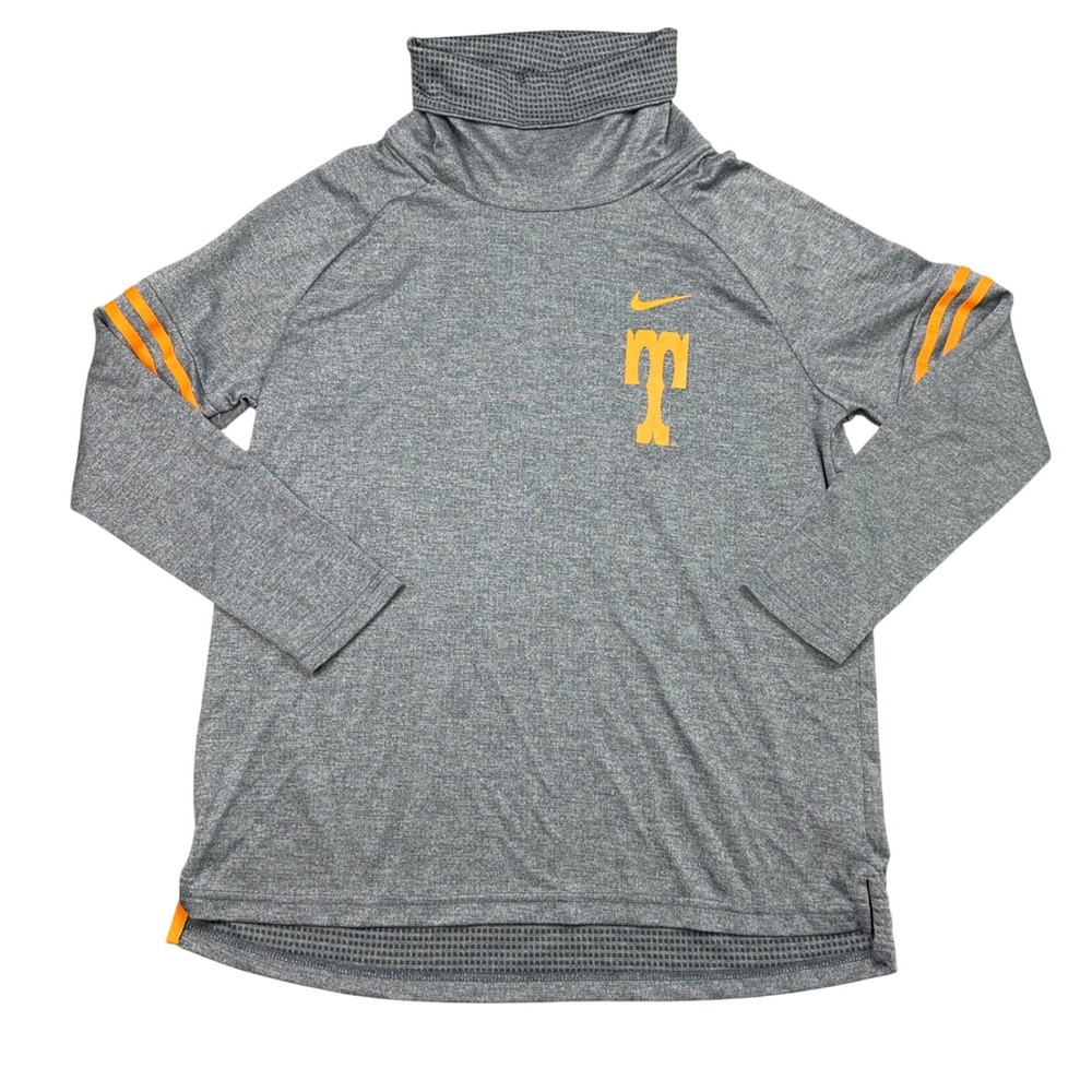 Nike Tennessee Volunteers Cowl Neck Pullover Gray Orange NCAA Vols Mens Large